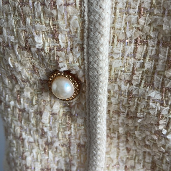 MO NI Tweed jacket half sleeves size medium - Picture 6 of 8